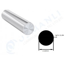 Alüminyum dolu çubuk çap 110mm